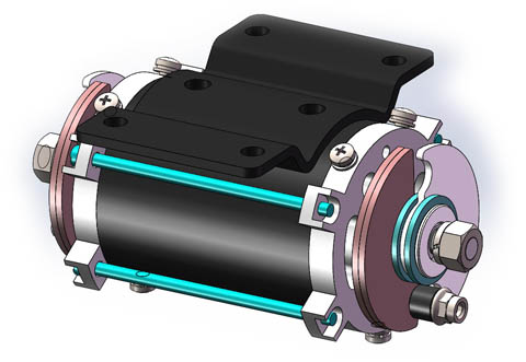 eccentric wheel vibration drive